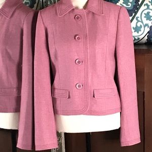 Gap pink wool blend jacket
